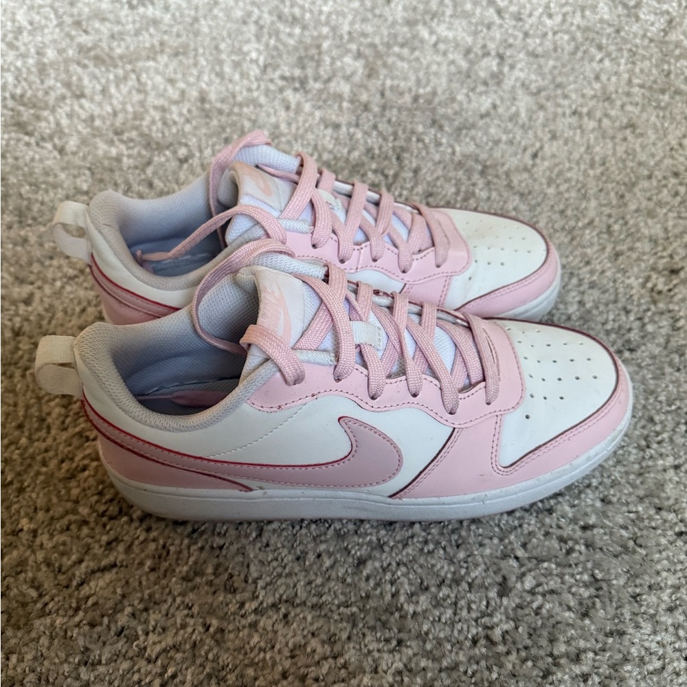 Nike Pink and White Sneakers